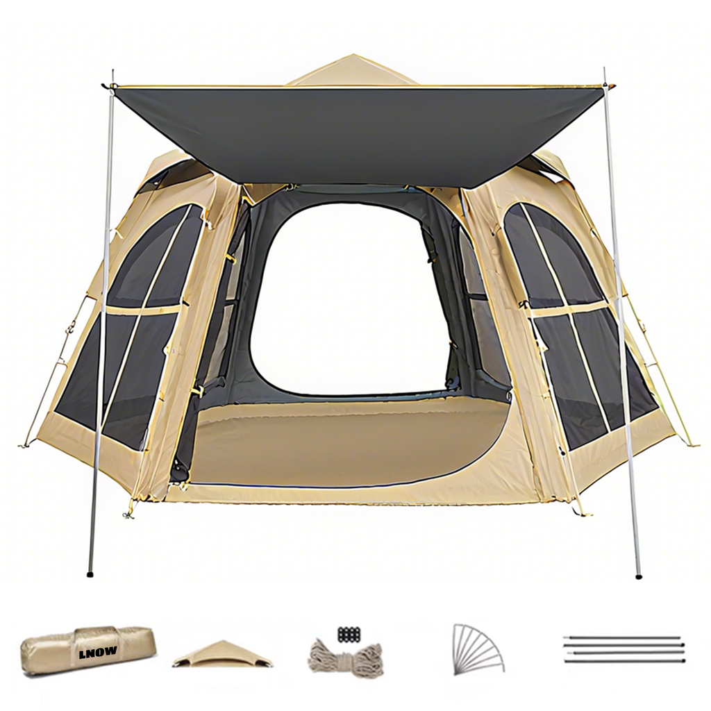 Outdoor Camping Tent 5-6 Person Instant Cabin Tent Pop Up Tents Waterproof