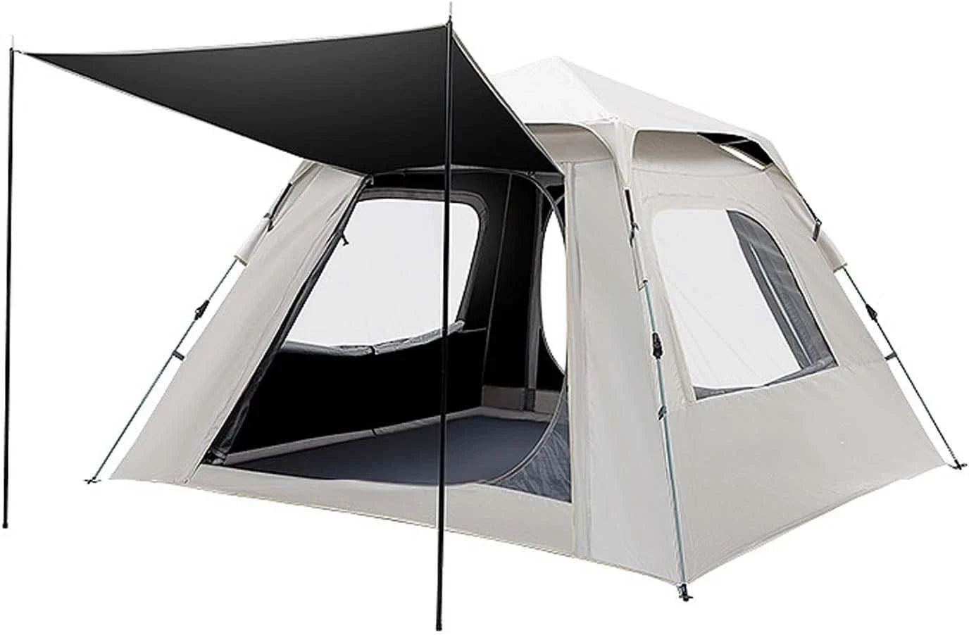 94x94x61" Pop Up Tent, Waterproof Windproof Family Camping, Hiking Cabin Tents